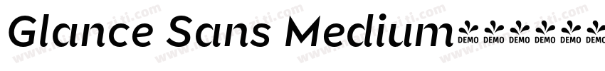Glance Sans Medium字体转换